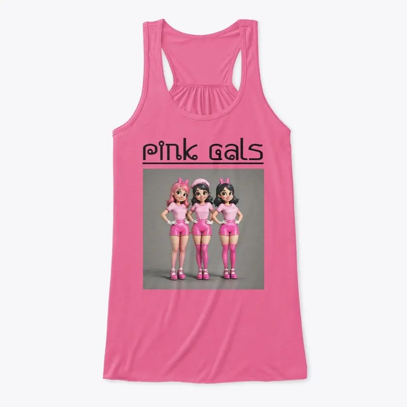 Pink sleeveless tee