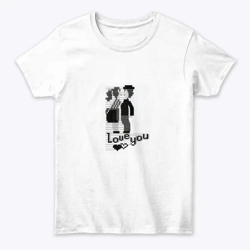 Pixelated Couple T-Shirt